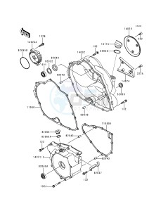 KLF 300 B [BAYOU 300] (B5-B9) [BAYOU 300] drawing ENGINE COVER-- S- -