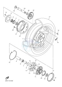 VMX17 VMAX17 1700 (2CEN) drawing REAR WHEEL