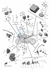 YZF1000D YZF-R1M (B4SD) drawing ELECTRICAL 2