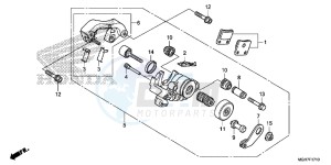 VFR1200XDLF CrossTourer - VFR1200X Dual Clutch 2ED - (2ED) drawing PARKING BRAKE CALIPER