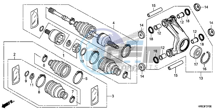 REAR KNUCKLE/REAR DRIVE SHAFT