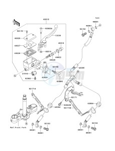 VN 2000 E [VULCAN 2000 CLASSIC] (6F-7F) E6F drawing FRONT MASTER CYLINDER