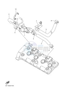 FZ1-N FZ1 (NAKED) 1000 (1EC9) drawing AIR INDUCTION SYSTEM