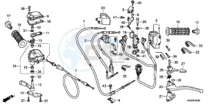 TRX500FPMD TRX500FPM Australia - (U) drawing SWITCH/CABLE