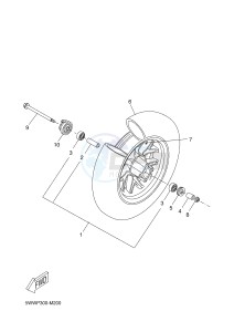 CW50 BOOSTER SPIRIT (5WWW 5WWW) drawing FRONT WHEEL