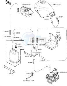 EX 250 F [NINJA 250R] (F2-F4) [NINJA 250R] drawing FUEL EVAPORATIVE SYSTEM