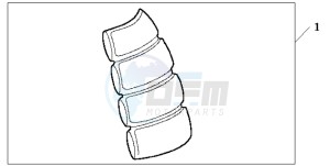 VFR800 drawing TANK PAD 2