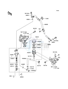 Z1000 ZR1000DDFA FR GB XX (EU ME A(FRICA) drawing Rear Master Cylinder