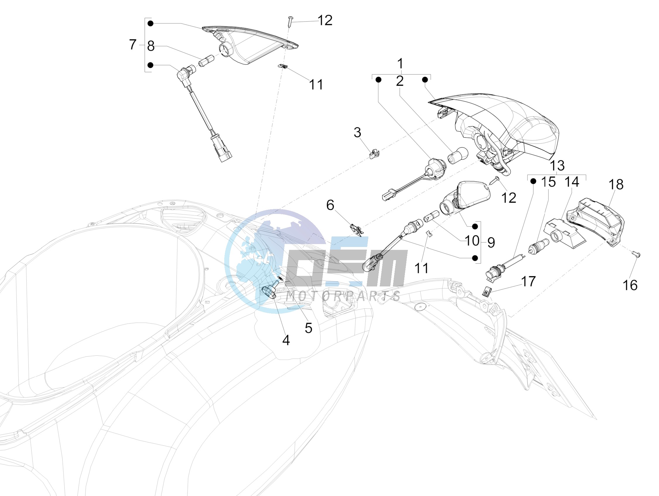 Rear headlamps - Turn signal lamps