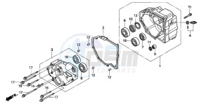 ST1100A drawing REAR CASE