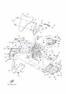 TRACER 7 MTT690-U (B5T3) drawing COWLING 1