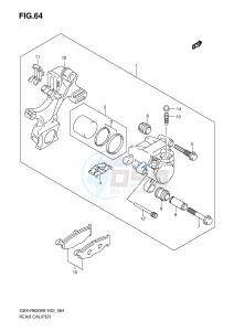 GSX-R600 (E2) drawing REAR CALIPER