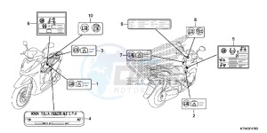 SH300AD SH300i E drawing CAUTION LABEL