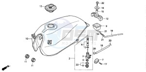 NSR50F drawing FUEL TANK