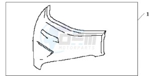 GL1800A NZ - (NZ) drawing CHROME GARNISH,SC