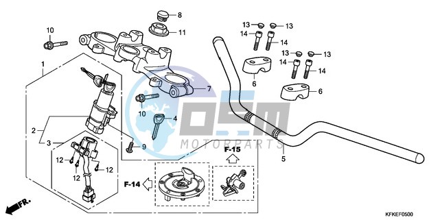 HANDLE PIPE/TOP BRIDGE