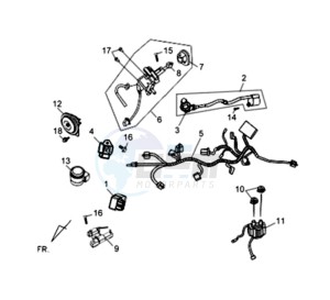 FIDDLE II 125 drawing WIRING HARNASS