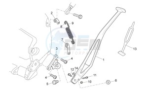 RXV 550 RXV 450-550 STREET LEGAL drawing Central stand