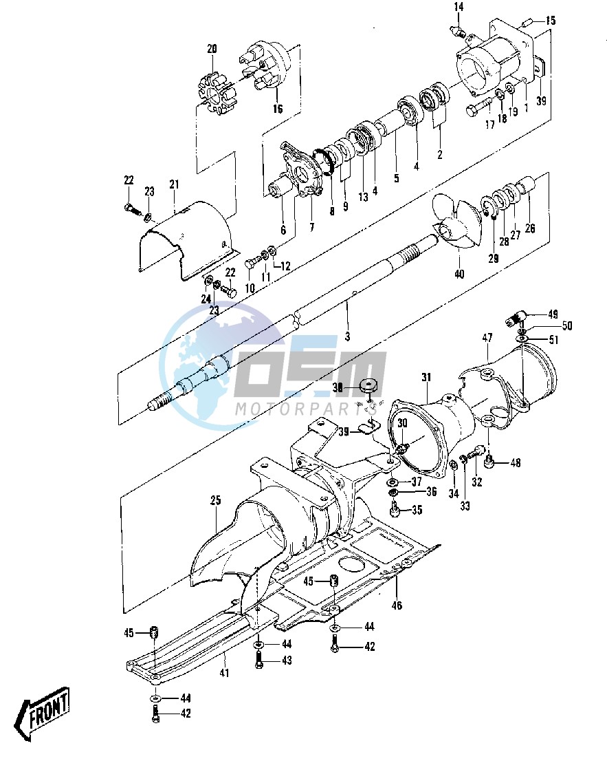 DRIVE SHAFT_JET PUMP -- 79-81 A3_A4_A4A_A5- -