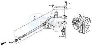 FES150 125 S-WING drawing THROTTLE BODY