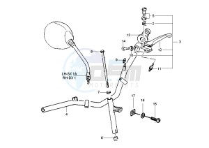 Zip 50 4T drawing Rear brake control