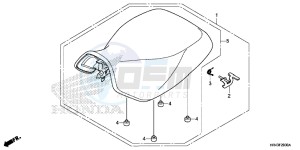 TRX500FE2E TRX500FE2 Europe Direct - (ED) drawing SEAT