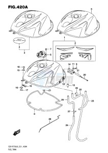 GSX-R750 drawing FUEL TANK L6