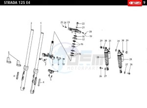 STRADA-125-EURO-4-WHITE drawing SUSPENSION