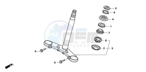 NT700VA drawing STEERING STEM