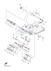 FJR1300A FJR1300A ABS (1CYJ) drawing REAR ARM