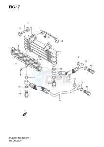 DL650 (E3-E28) V-Strom drawing OIL COOLER