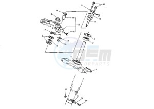 XT E 600 drawing STEERING