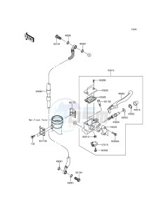 KLX150L KLX150EEF XX (EU ME A(FRICA) drawing Front Master Cylinder