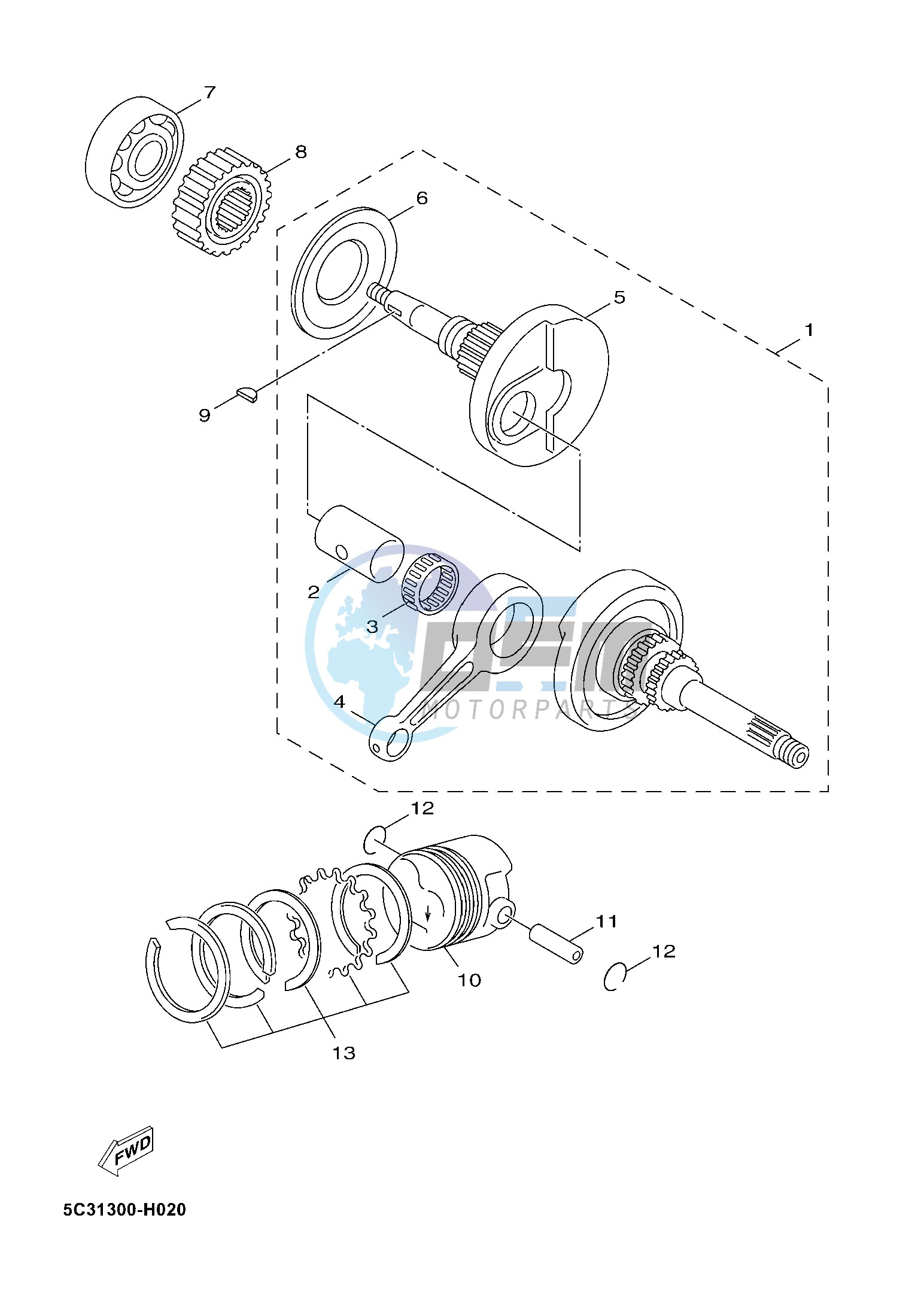 CRANKSHAFT & PISTON