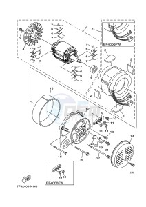 EF4000FW 358 (7P42 7P43) drawing GENERATOR