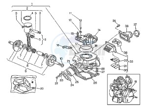 MITO EVOL.125 drawing CRANKSHAFT-CYLINDER