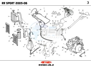 RR-50-SPORT-BLUE drawing HOSE CONNEXIONS TANKS