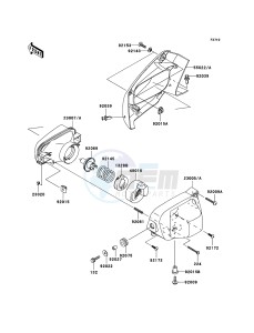 KVF650 4x4 KVF650D6F EU GB drawing Headlight(s)