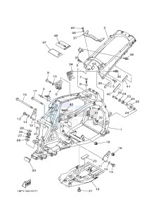 YFZ450R YFZ450RD (18PS 18PP) drawing FRAME