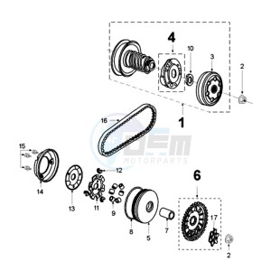 FIGHT LND FR drawing CLUTCH 6 HOLES