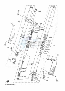 WR450F (B7R9) drawing FRONT FORK