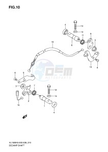 VL1500 (E3-E28) drawing DECOMP SHAFT