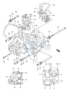 RGV250 (E24) drawing CRANKCASE