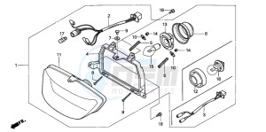 SJ50 BALI drawing HEADLIGHT