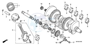 CBF1000TA France - (F / ABS CMF) drawing CRANKSHAFT/PISTON