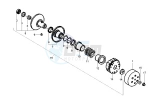 Liberty 50 drawing Driven pulley