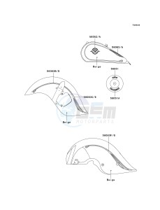 VN 1500 J [VULCAN 1500 DRIFTER] (J1-J2) [VULCAN 1500 DRIFTER] drawing DECALS-- BEIGE- --- VN1500-J2- -