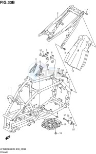 LT-R450 (E28-E33) drawing FRAME (MODEL L0)