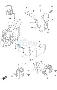 DF 25A drawing Rectifier/Ignition Coil Non-Remote Control