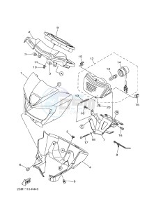 YFM700FWAD YFM70GPAJ GRIZZLY 700 EPS (B1AD) drawing HEADLIGHT 2